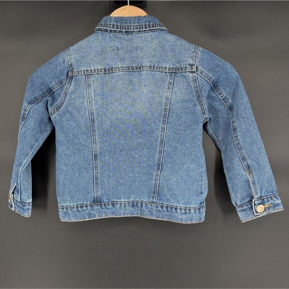Tommy Bahama Girl's Distressed Denim Jacket Size 6 Medium Wash Button Front - Picture 2 of 8